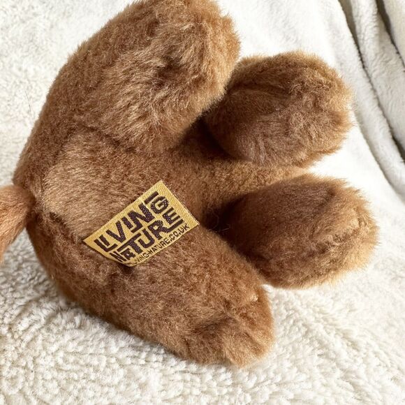 Living Nature Highland Cow Plush 6” Realistic Beanbag Toy Stuffed Animal - Picture 5 of 6